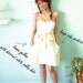 ON SALE Lemon Slice Dress// Soft Yellow Strapless Summer Dress