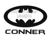 Personalized Batman iron on decal vinyl for shirt