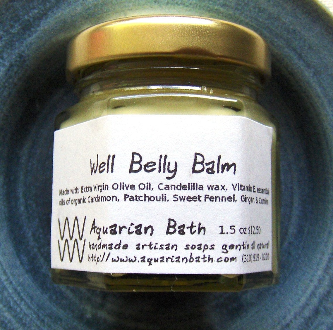 Well Belly Balm for Tummy Troubles, Gas, Bloating - Aromatherapy