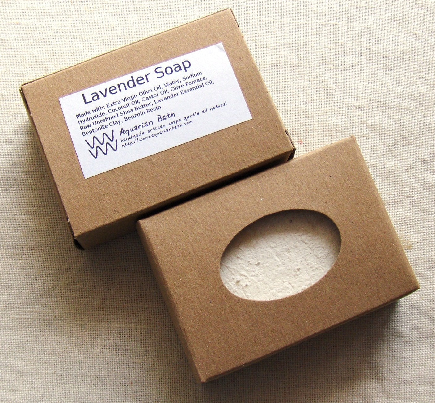 Labeled Box for your Gift Soap - Free Shipping with your Soap order