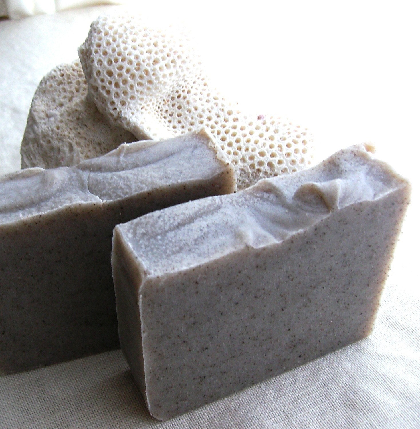 Rhassoul Clay Shampoo Bar with Rosemary and Basil for Oily Hair Types