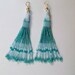 Beaded Earrings- Falling Water