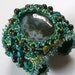 Cuff Bracelet-Moss Agate & Turquoise, 50% OFF SALE