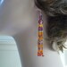 Beaded Earrings- Tangerine Dance