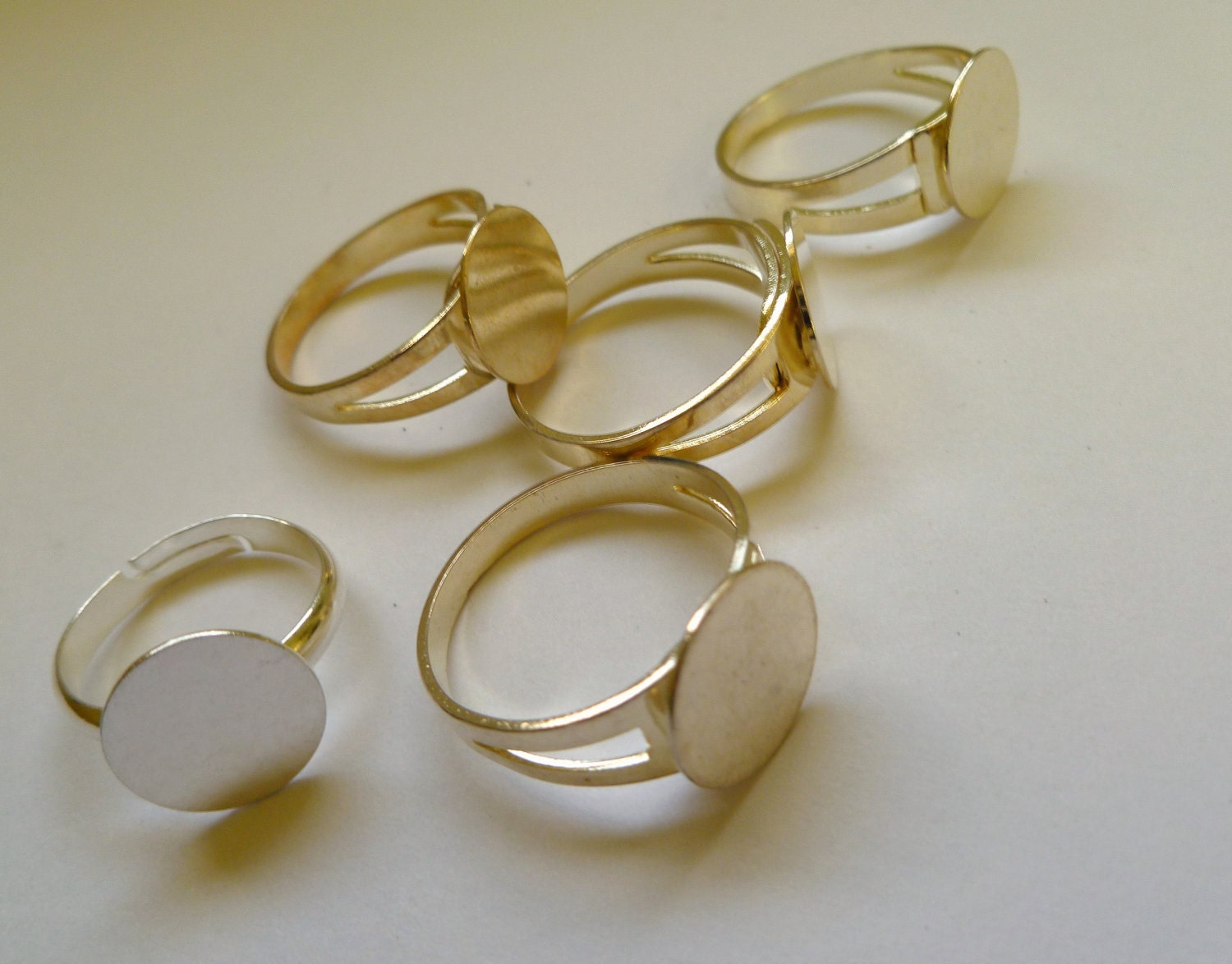 Ring Finding, gold-plated brass