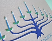 Hanukkah Cards Menorah