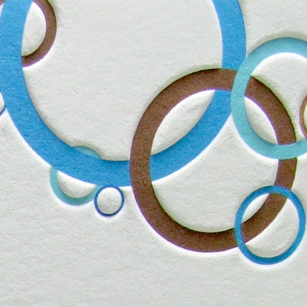 Custom wedding invitations Ring Circles