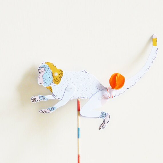 DIY Paper Puppet - MONKEY