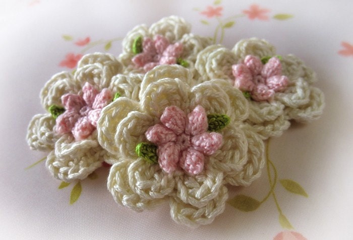 Pure cotton Applique--( 4 pcs ) PW-W375
