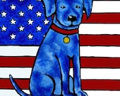 7 x 5 -Red White AND Blue-Print