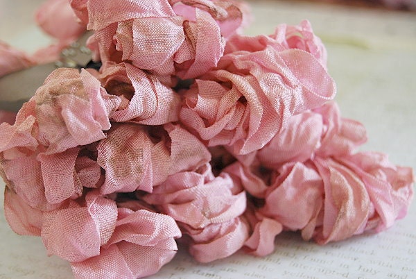 Crinkled Ribbon-Shabby Posie
