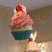 Fake Cupcake "Cupcake Lovers" String Lights 10 Mini Asst. Cupcakes 12 Legs Original Design & Concept Fab Bakery, Kitchen Decor First on Etsy