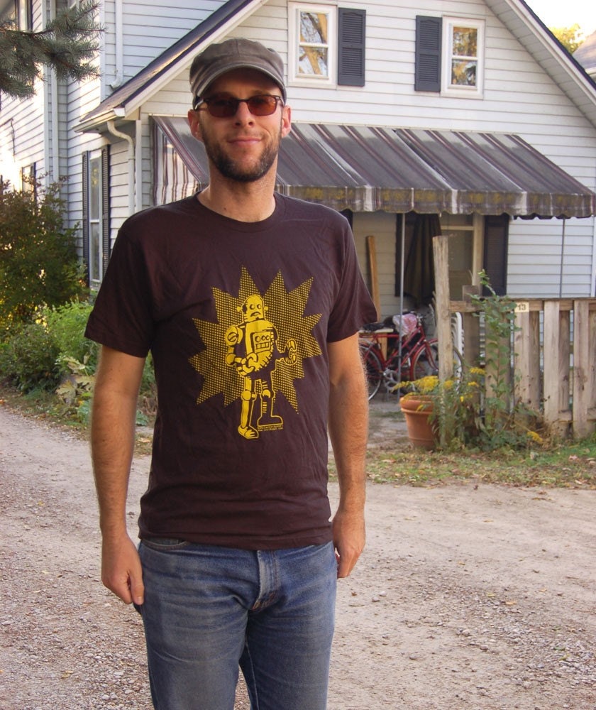 Yellow POW Robot Size 2XL XXL