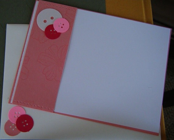 Button Notes Set of 10 Note Cards