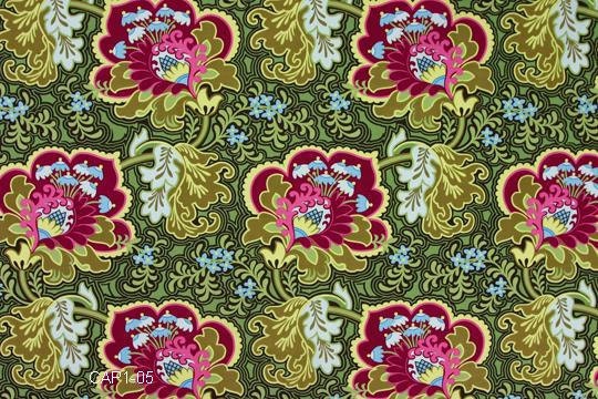 Destash--Amy Butler Gothic Rose in Burgundy Burgandy from Belle--12 x22 inches