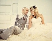 WENDY- veil and feather hairpiece for wedding and photography and any special occasion