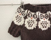 Owl Baby sweater PDF Pattern