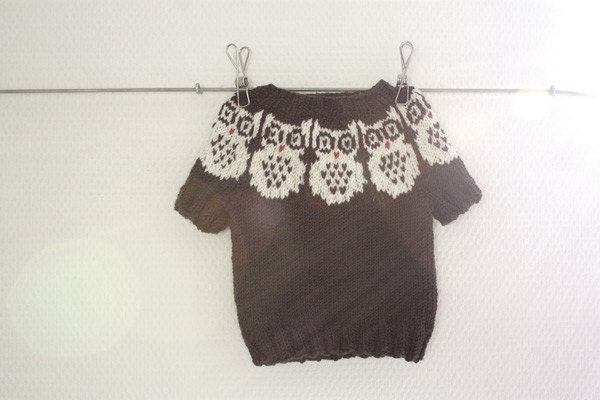 Owl Baby sweater PDF Pattern