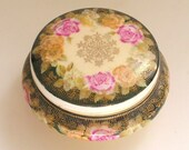 Antique Rosenthal Royal Crown Bavaria Porcelain Powder Jar Trinket Pot