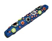 Polymer Clay Mezuzah Case Handmade Jewish wedding house warming Everything Else Religious Judaica Blue