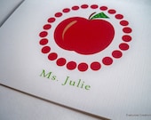Red Apple Teacher Note cards Il_170x135