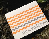 Orange Chevron Note Cards Il_170x135