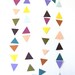 paper garland - multi color - aztec triangles