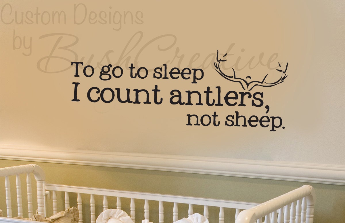 Wall Decals Nursery Hunting Deer Baby Humor 001-33"