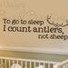 Wall Decals Nursery Hunting Deer Baby Humor 001-33"