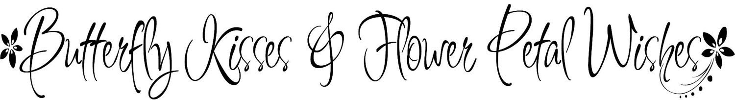 Wall Decal Baby Girl Nursery Butterfly Kisses Flower Petal Wishes