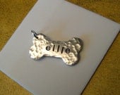 Build A Charm Necklace personalized dog bone in aluminum