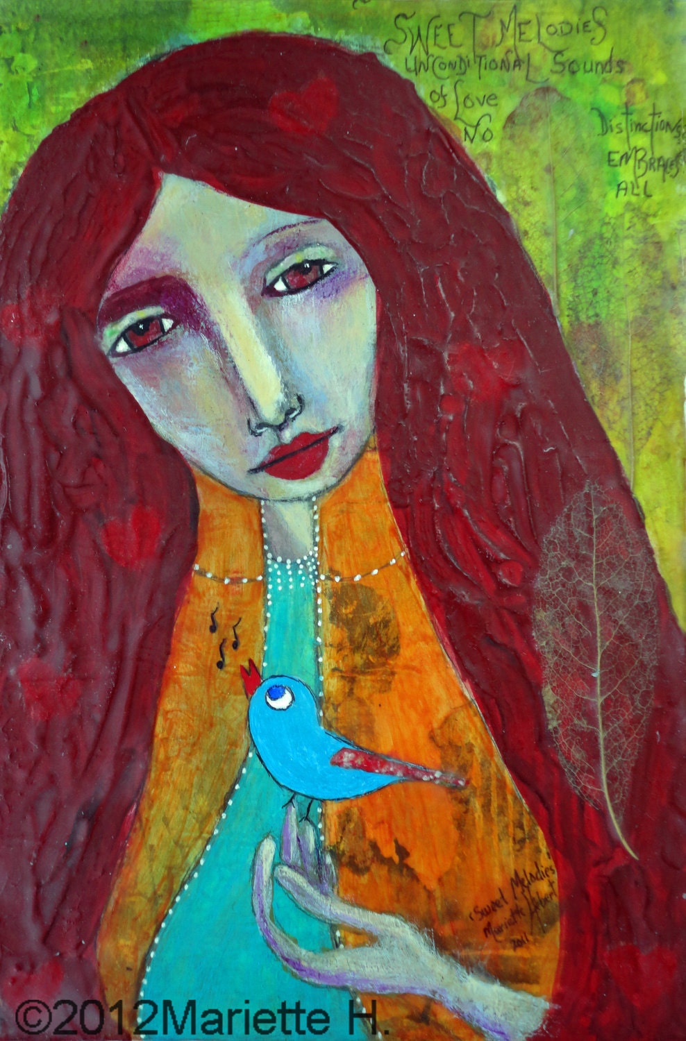 Woman and Bird