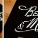 Wedding Invitation Set - Custom Chalkboard Card wedding invitation with Chalk