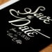 Painted Chalkboard Save the Date