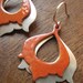 moroccan memoirs double silver and enamel earrings - 3 colors(blue, turquoise,amber)