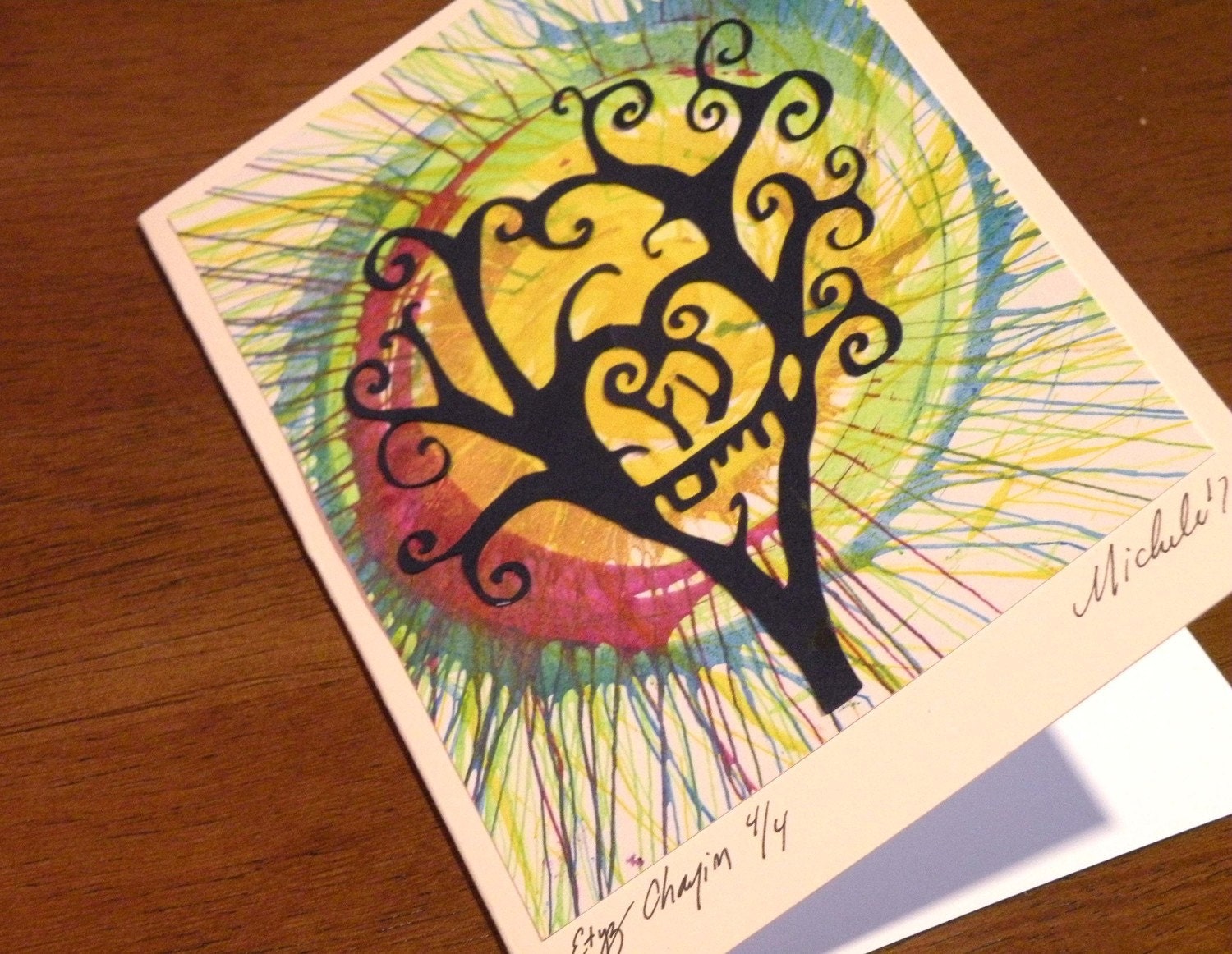 Ooak Tree of Life Greeting Cards, Set of 3