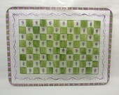 Hydrangea Companion Tempered Glass Cutting Board