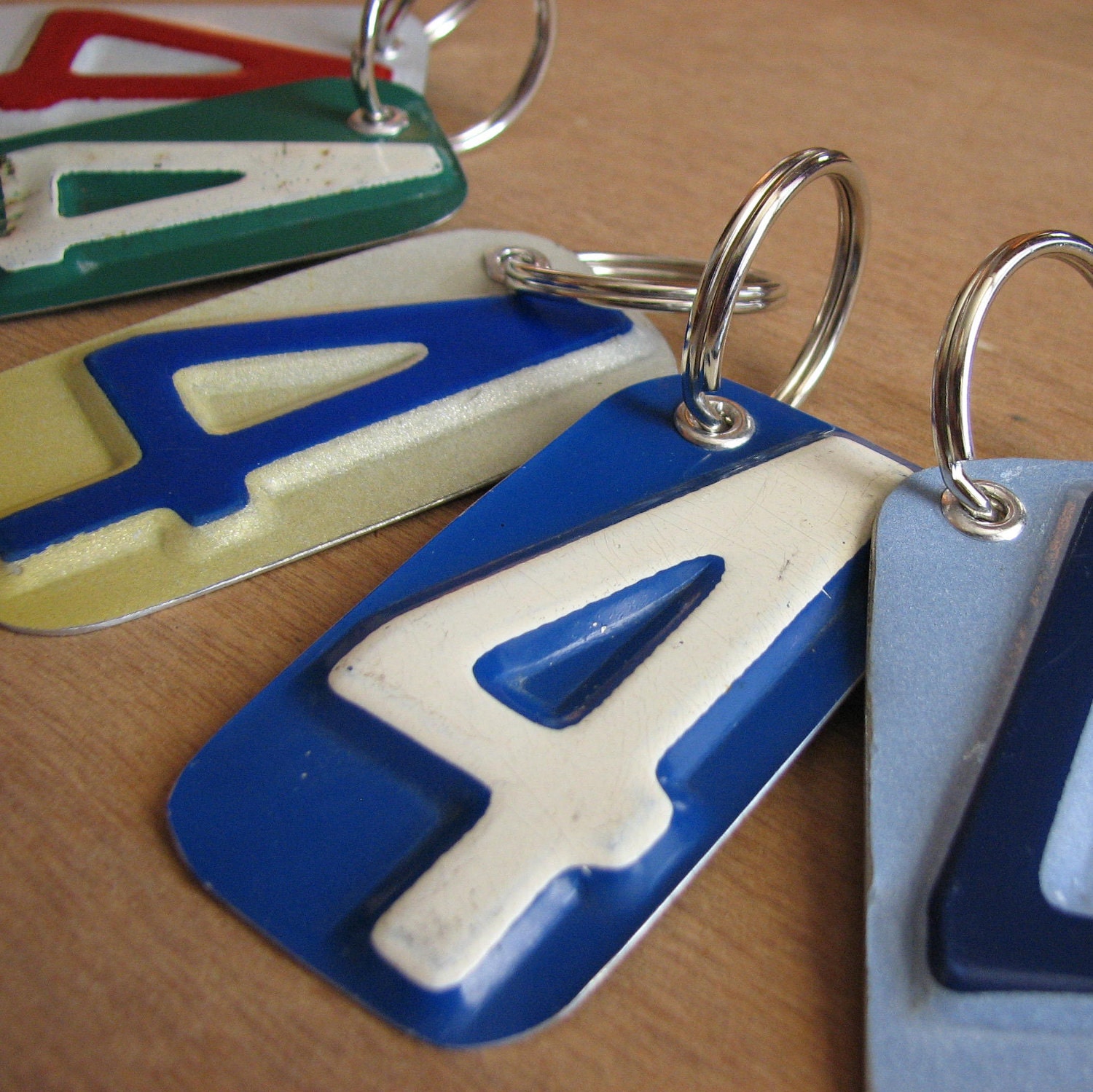 Number Four License Tag Keychain