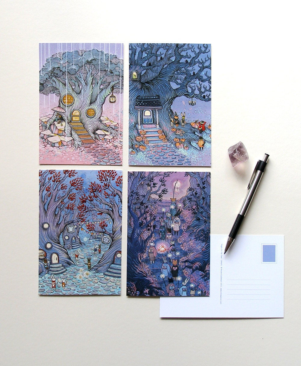 Amethyst Series - 4 Postcard Set