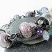 xX ON SALE Xx Bracelet sterling silver, lampwork and gemstones - Dance -