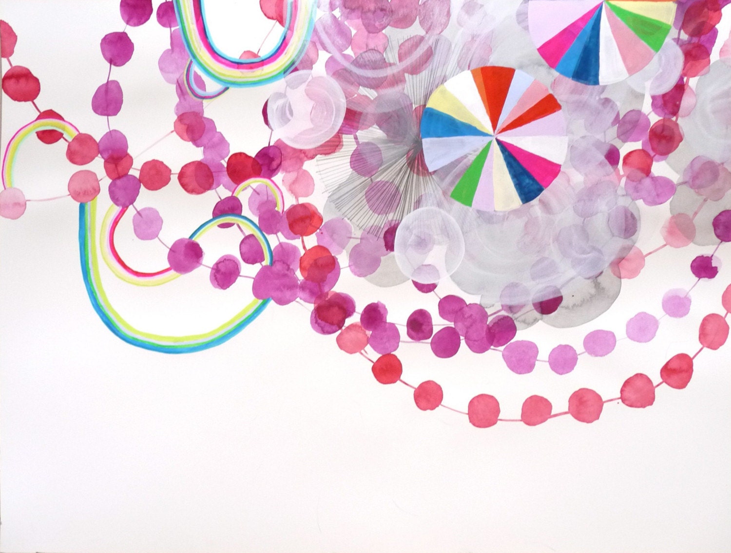 parachutes, beads, and rainbows
