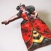 Queen of Hearts Alice in Wonderland Laser Cut Wood Brooch