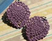 Sheridan Crochet Earrings- Antique Violet