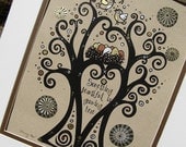 Something Beautiful is Growing Here Hand-Decorated Print