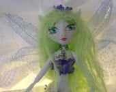 LILLI MAID soft sculpture Mermaid rag doll, Original Kaerie Faerie doll