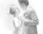 Custom pencil portrait - 16x20, two subjects