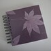 Purple Leaves Square Blank Journal