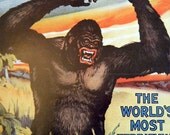 Gargantua GORILLA  Vintage Circus Poster -  Poster Size Vintage Book Plate