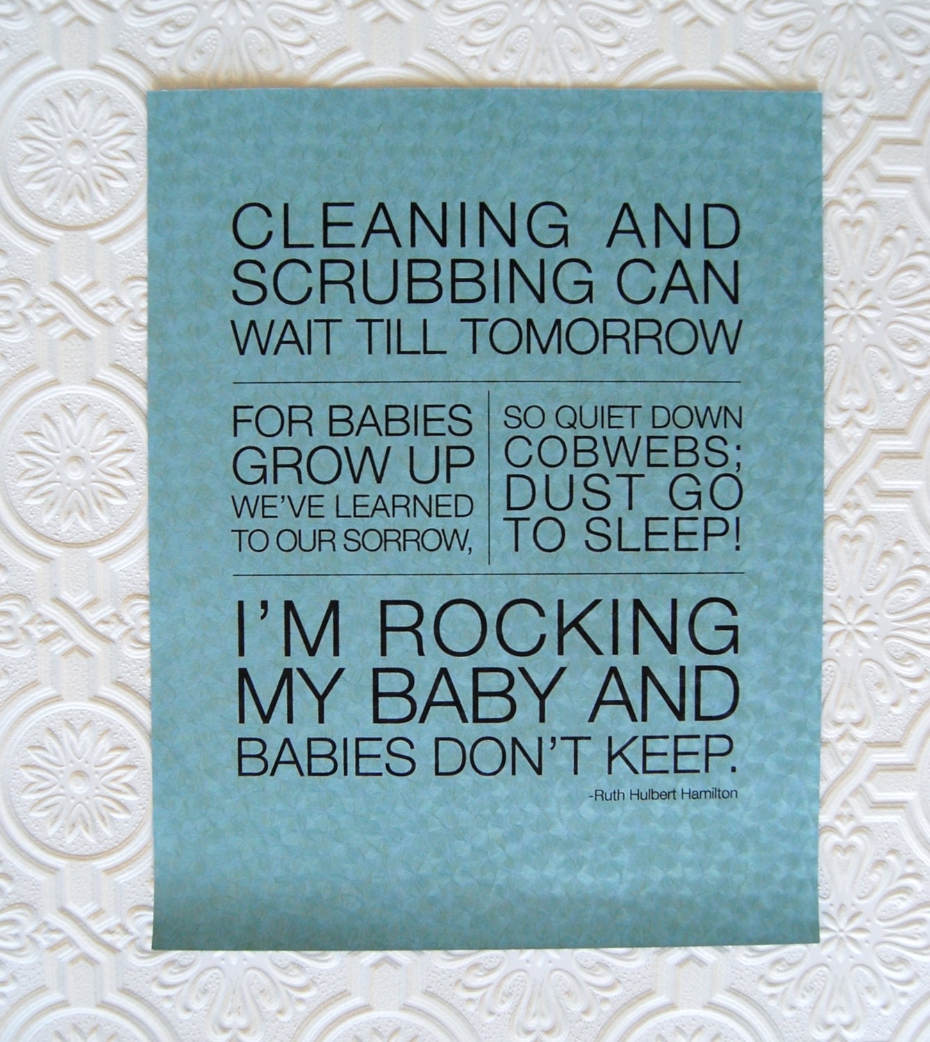 babies don't keep