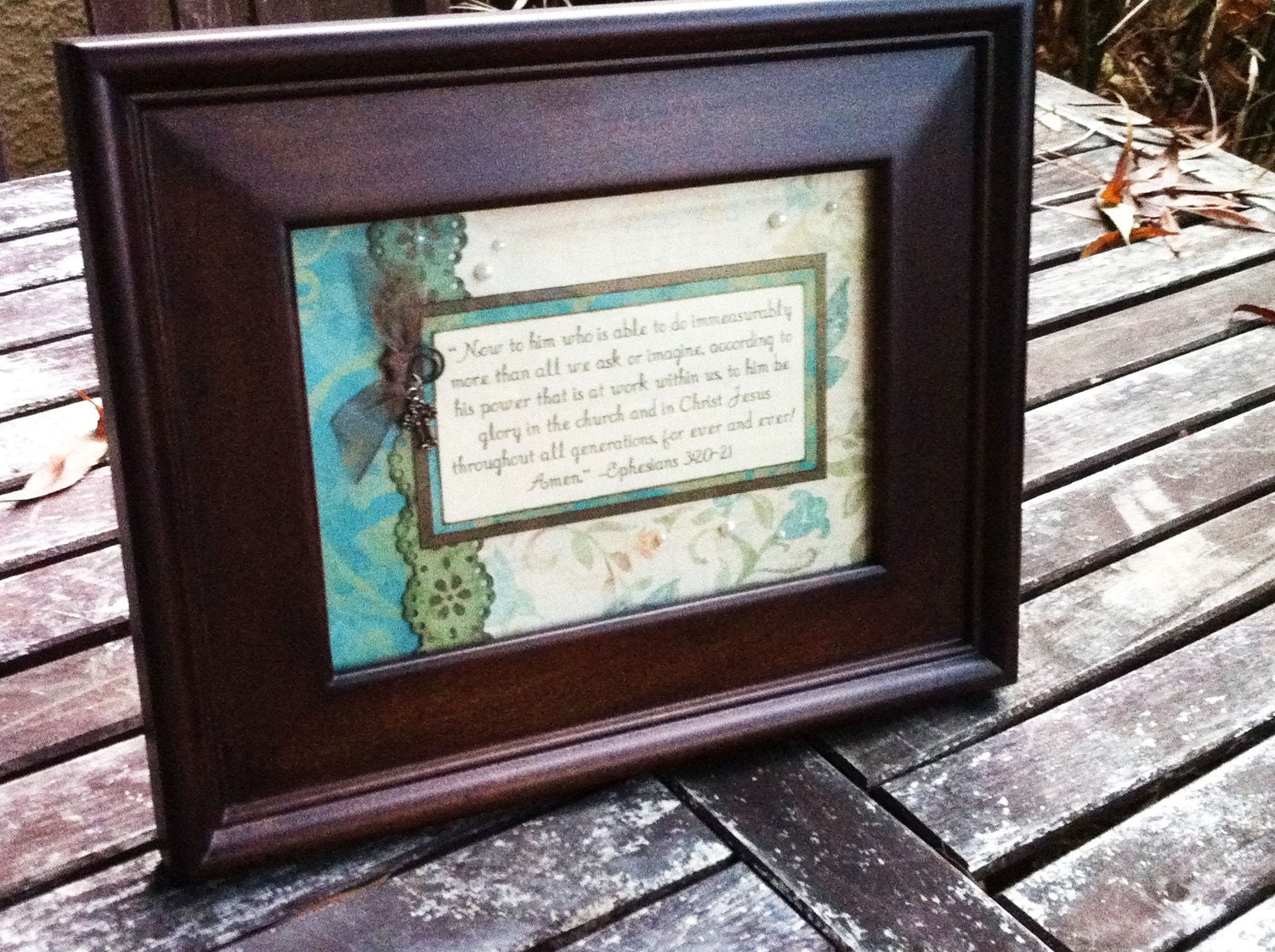 Custom-Designed Scripture (What's in a Frame) Decor - your choice of Bible verse